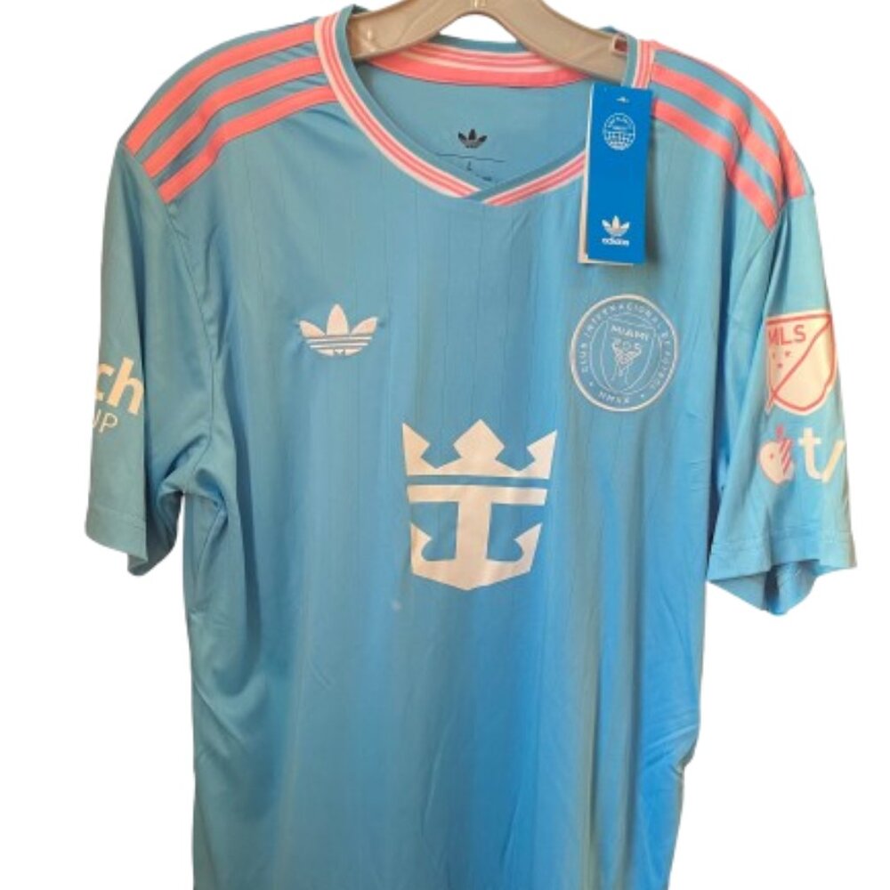 Y2K Inter Miami Jersey 2025/26 Messi #10 Blockcore Football Shirt Men’s L